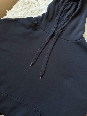 Classic Black Women's Hoodie with Drawstring Hood